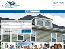 Tablet Screenshot of martinhomemanagement.com